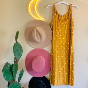 Yellow polka dot dress